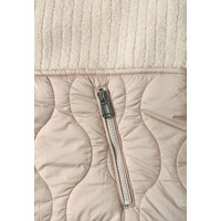 Street One Materiaal Mix Teddy Jacket Soft Fawn Beige