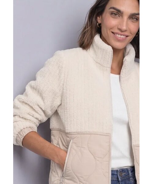StreetOne Street One Materiaal Mix Teddy Jacket