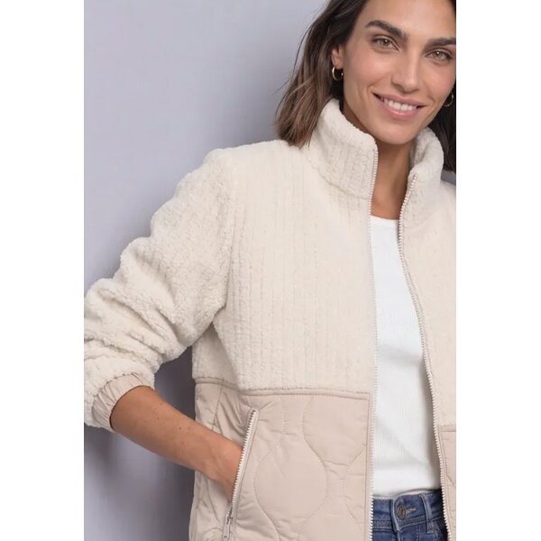 Street One Materiaal Mix Teddy Jacket 