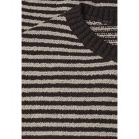 Street One Sleeveless Sweater Stripes Black Coffee
