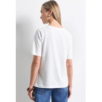 Street One Photo Print Shirt Off White