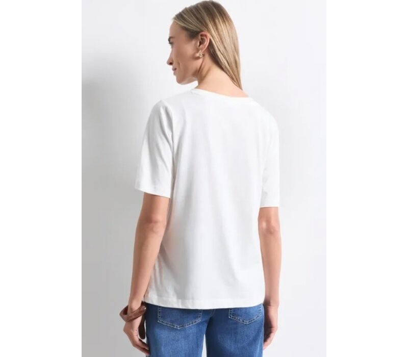 Street One Photo Print Shirt Off White