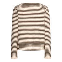 Red Button Terry Stripe Creme Espresso