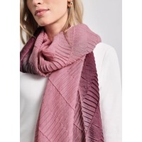 Street One Pleated Gradient Longscarf Rustic Rouge