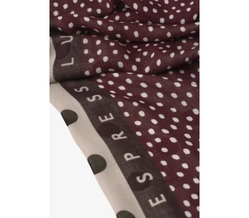 Street One Printed Modal Longscarf Rustic Rouge
