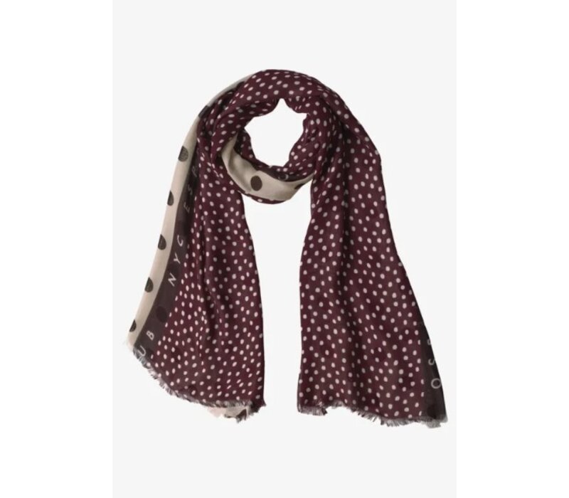 Street One Printed Modal Longscarf Rustic Rouge
