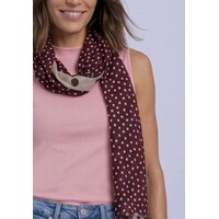 Street One Printed Modal Longscarf Rustic Rouge