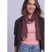 Street One Printed Modal Longscarf Rustic Rouge