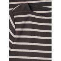 Street One Basic U-Boat Shirt Black Coffee