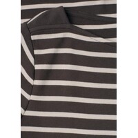 Street One Basic U-Boat Shirt Black Coffee