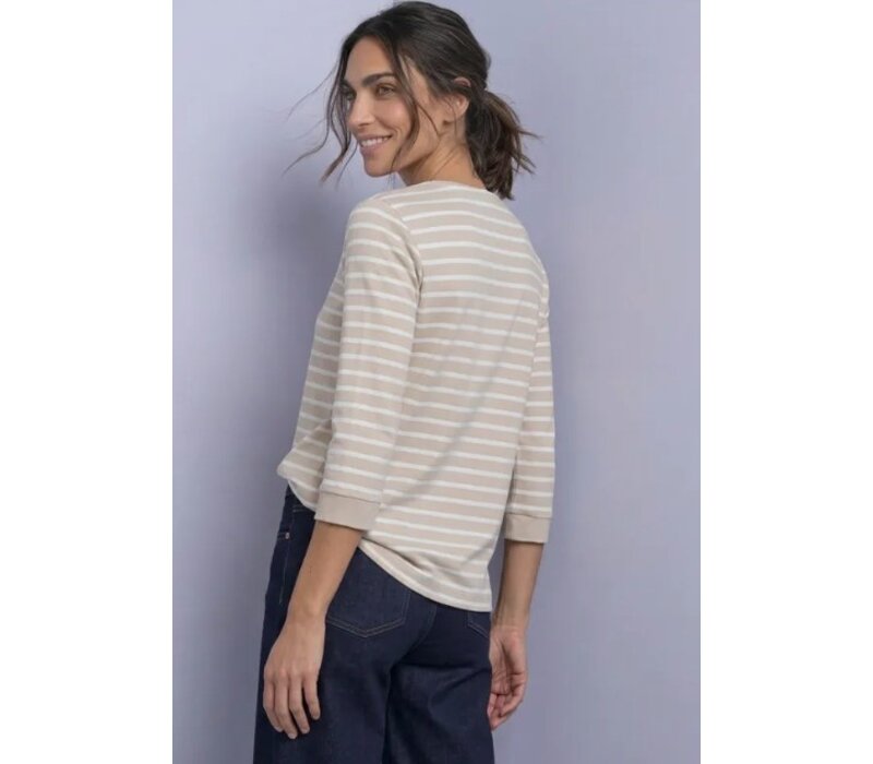 Street One Basic U-Boat Shirt Clay Sand