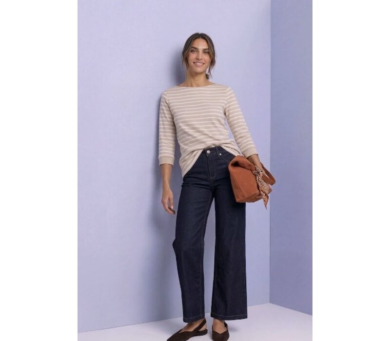 Street One Basic U-Boat Shirt Clay Sand