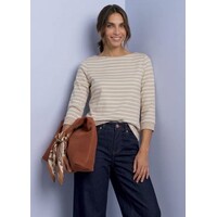 Street One Basic U-Boat Shirt Clay Sand