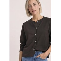 Street One Short Jacket with Deco Buttons Black Coffee