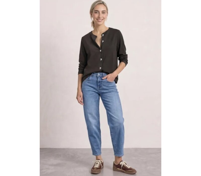 Street One Short Jacket with Deco Buttons Black Coffee