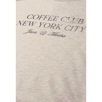 Street One Short Boxy Crewneck Clay Sand Melange