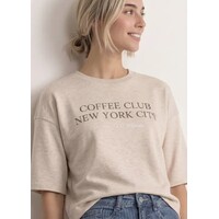 Street One Short Boxy Crewneck Clay Sand Melange