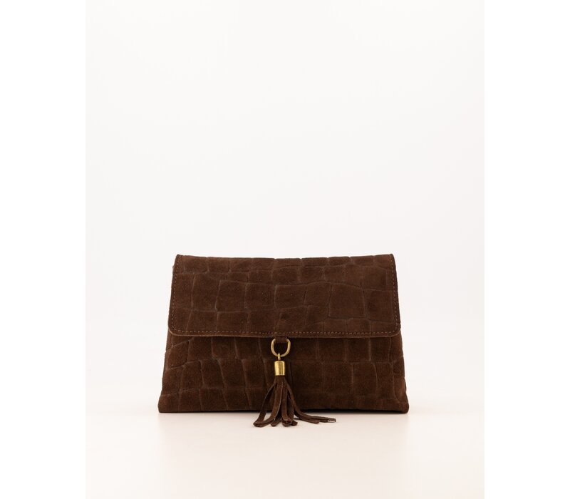 Teatro Avila Croco Dark Brown