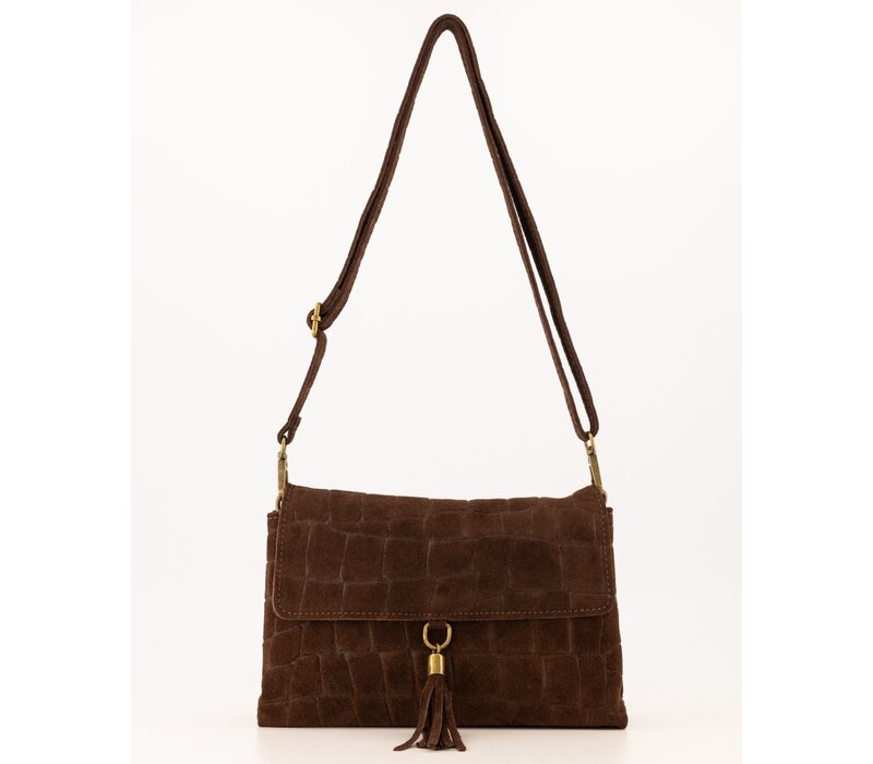 Teatro Avila Croco Dark Brown