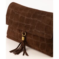 Teatro Avila Croco Dark Brown