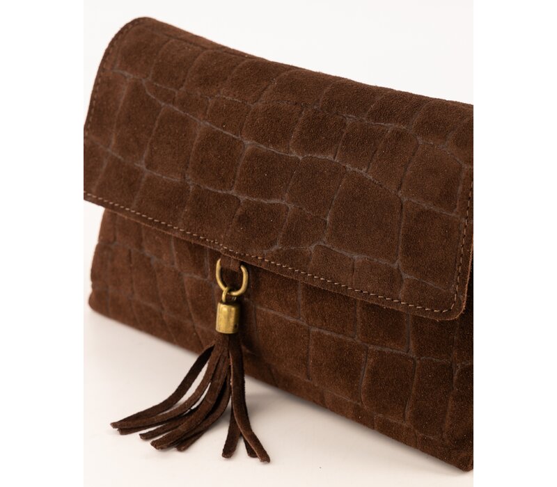 Teatro Avila Croco Dark Brown