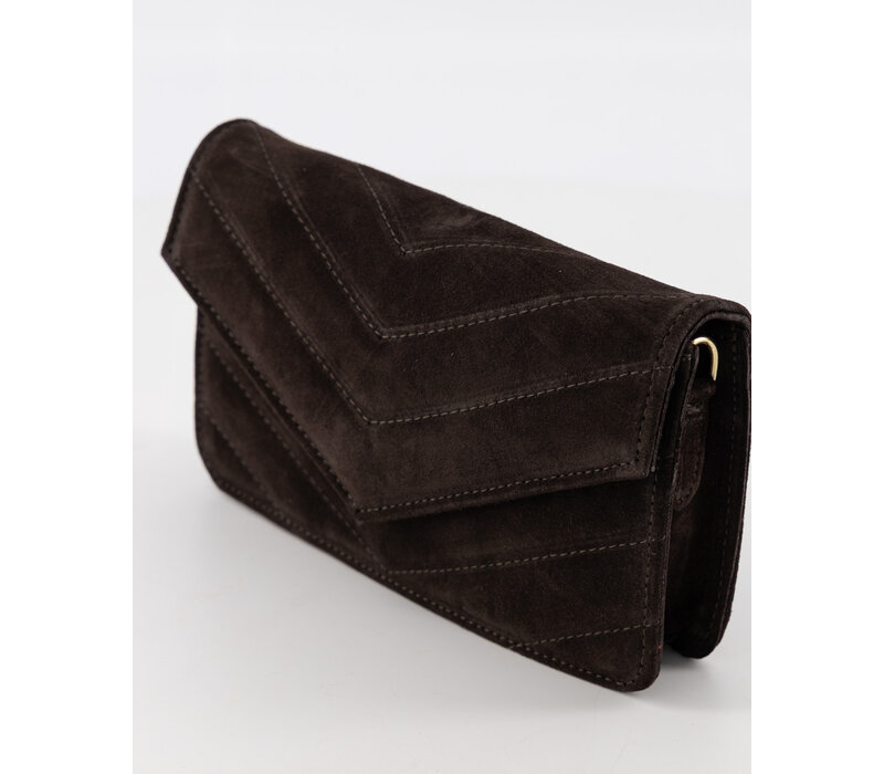 Teatro Laurie Suede Dark Brown