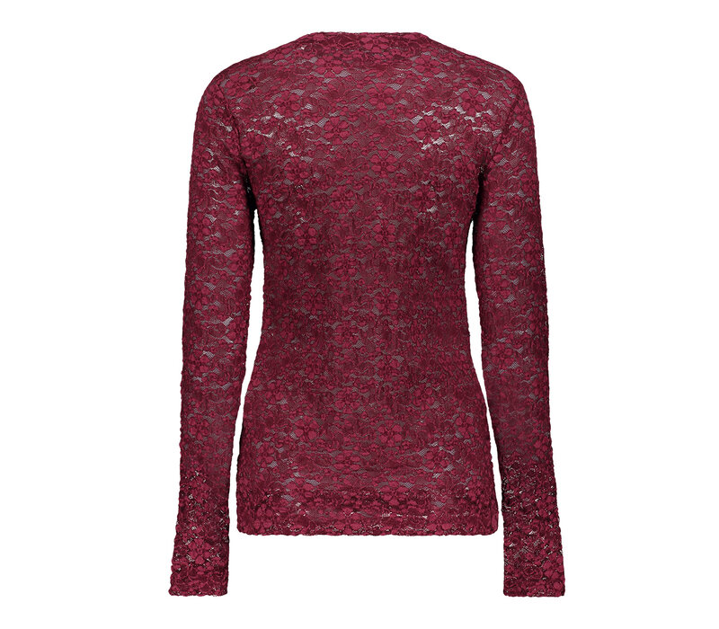 Geisha Top Lace Bordeaux