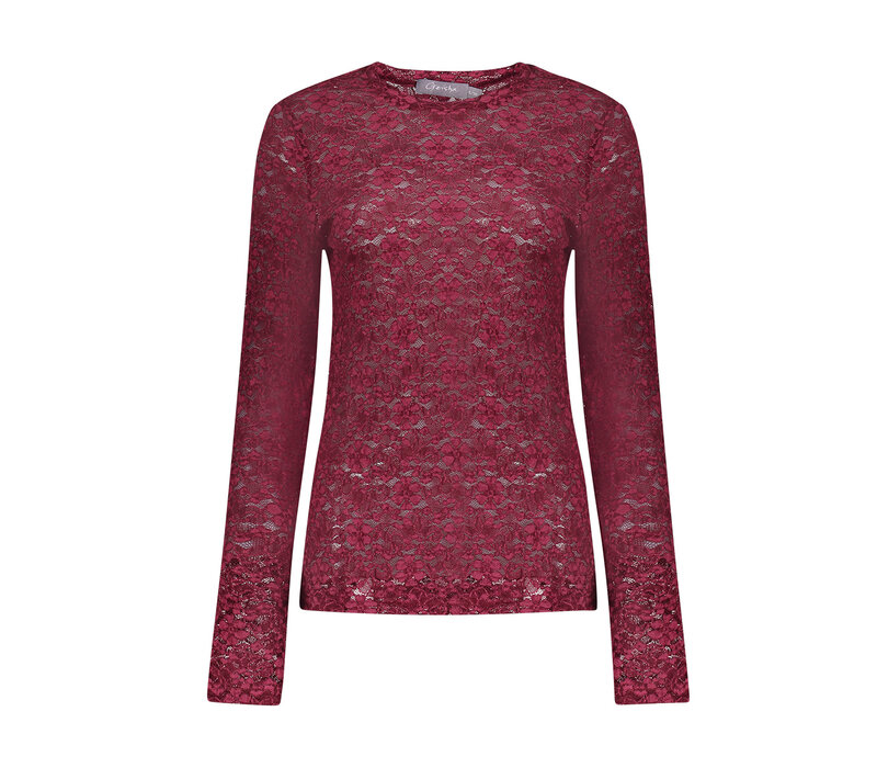 Geisha Top Lace Bordeaux
