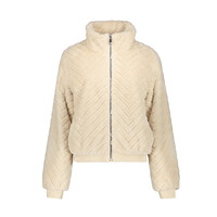 Geisha Jacket Fake Fur Zigzag Off White