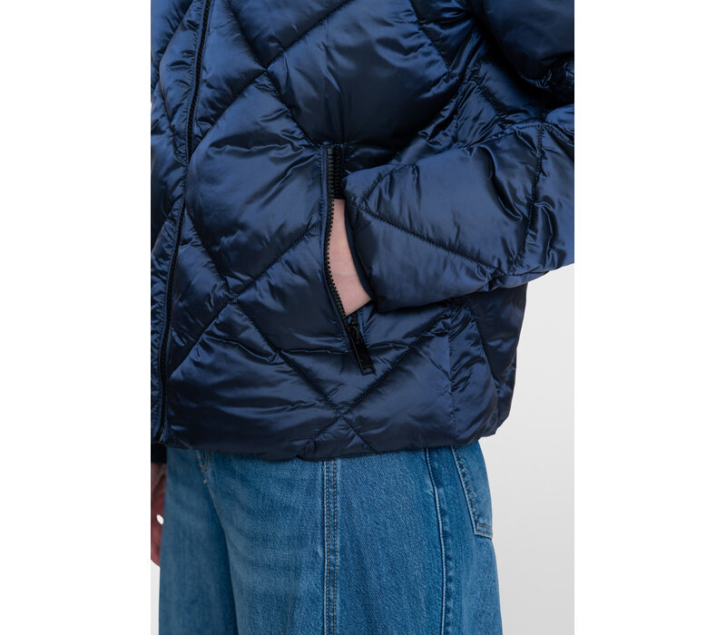 Geisha Jacket Short with Hood Navy