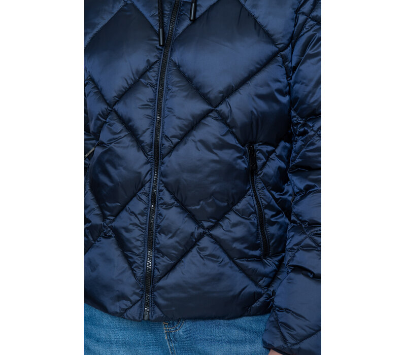 Geisha Jacket Short with Hood Navy