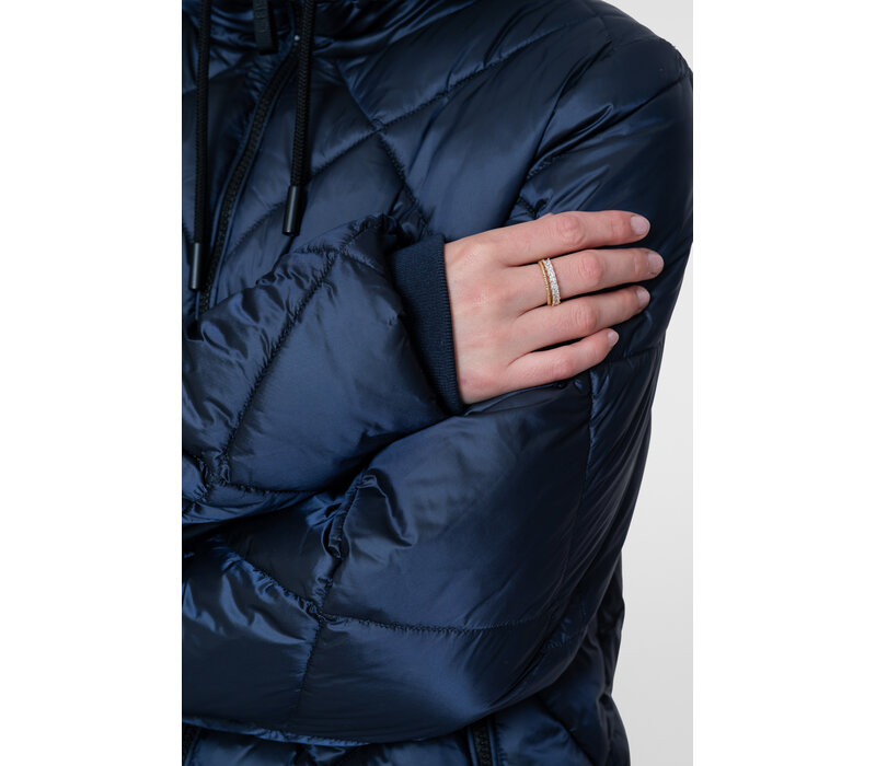 Geisha Jacket Short with Hood Navy