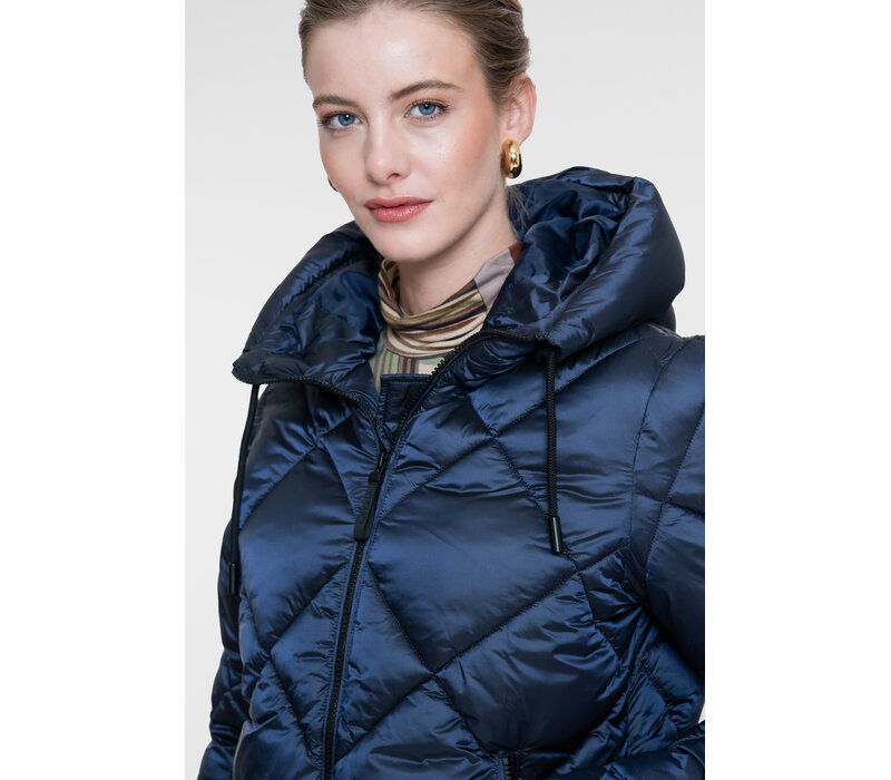Geisha Jacket Short with Hood Navy