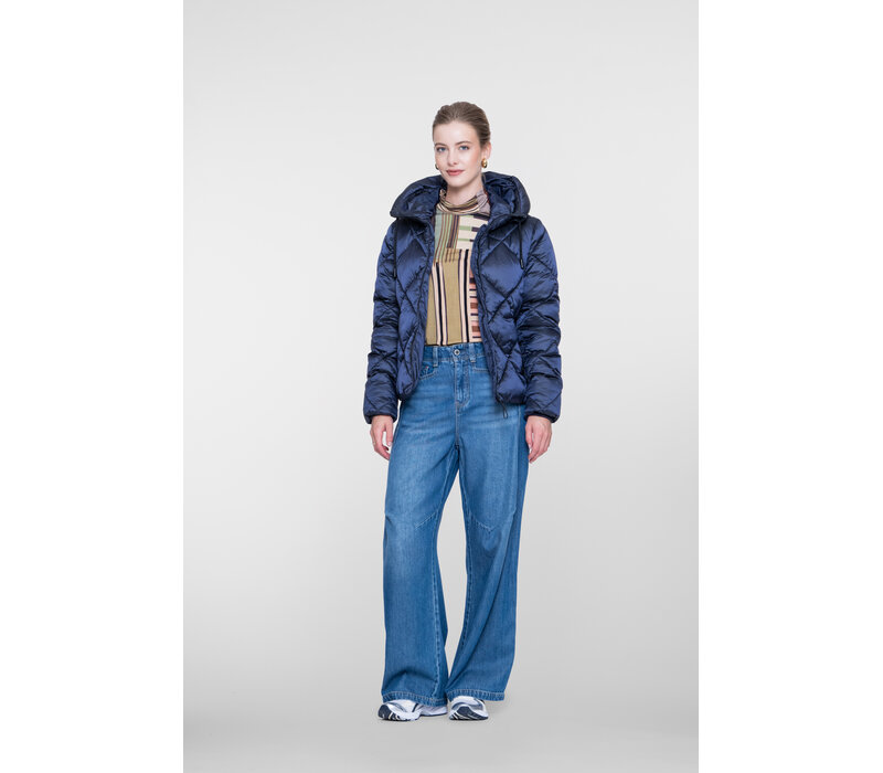 Geisha Jacket Short with Hood Navy