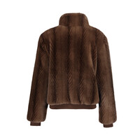 Geisha Jacket Fake Fur Brown