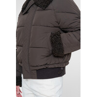 Geisha Jacket Teddy Collar Dark Brown