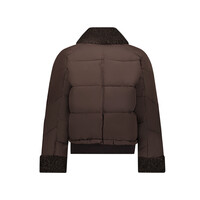 Geisha Jacket Teddy Collar Dark Brown
