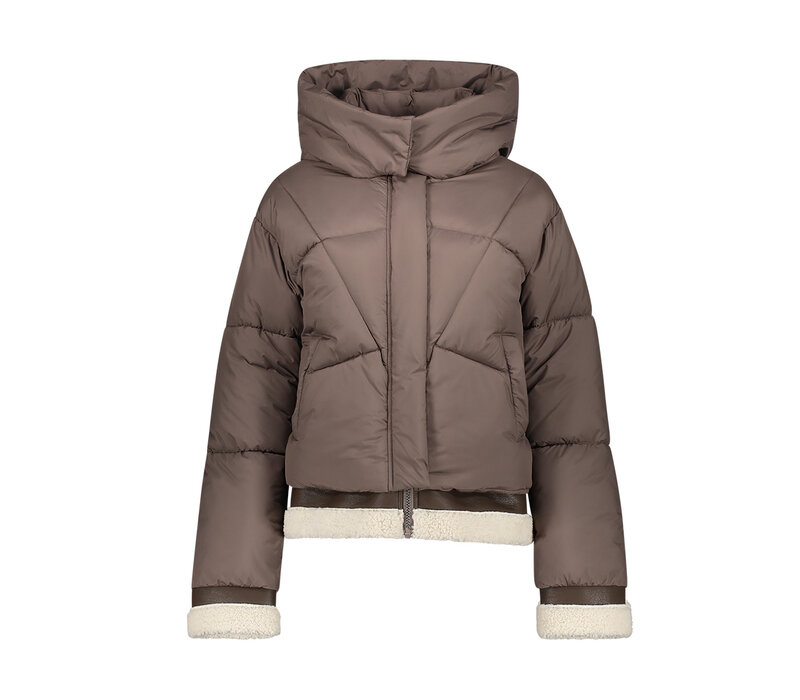 Geisha Jacket Short with Teddy Brown