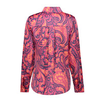 Geisha Blouse Navy Coral