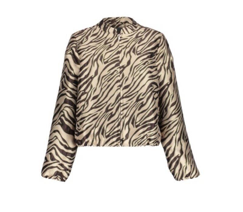 Geisha Jacket Jacquard Zebra Brown Sand