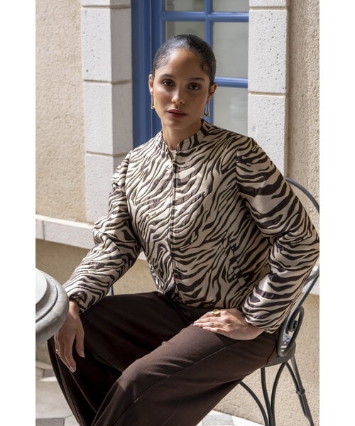 Geisha Geisha Jacket Jacquard Zebra