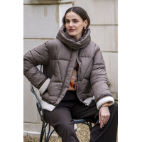 Geisha Jacket Short with Teddy Brown