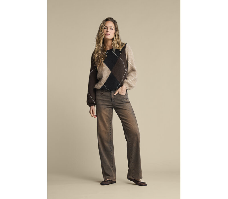 Red Button Colette Overdye Denim L33 Light Brown Overdye