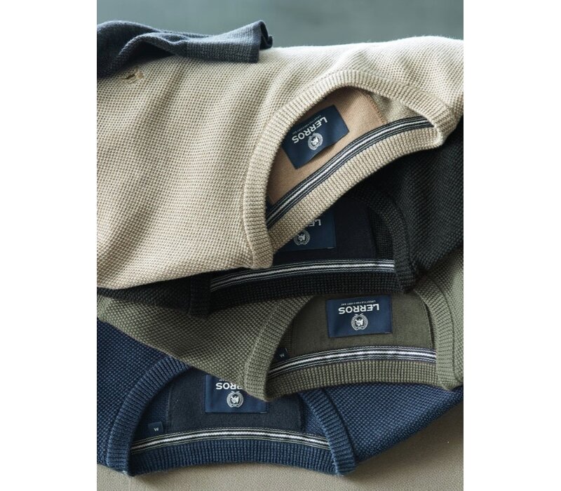Lerros Ronde Hals Trui Nordic Olive