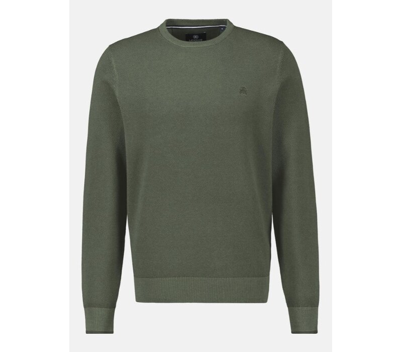 Lerros Ronde Hals Trui Nordic Olive