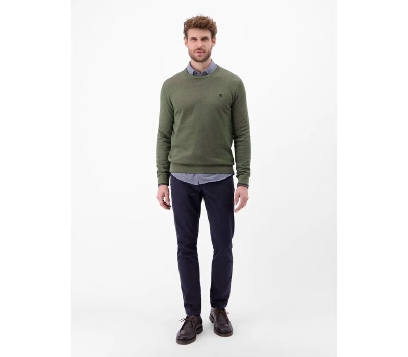 Lerros Ronde Hals Trui Nordic Olive