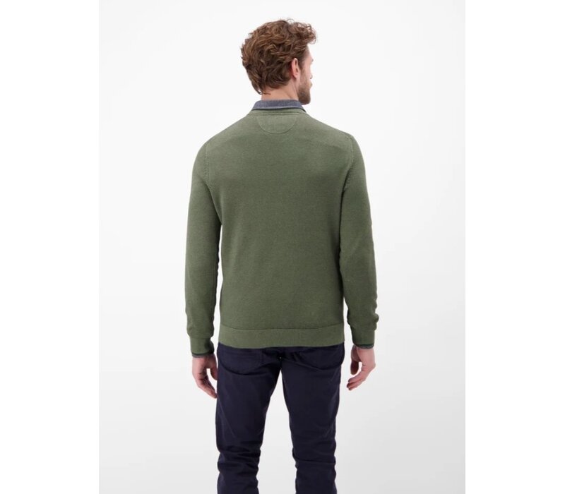 Lerros Ronde Hals Trui Nordic Olive