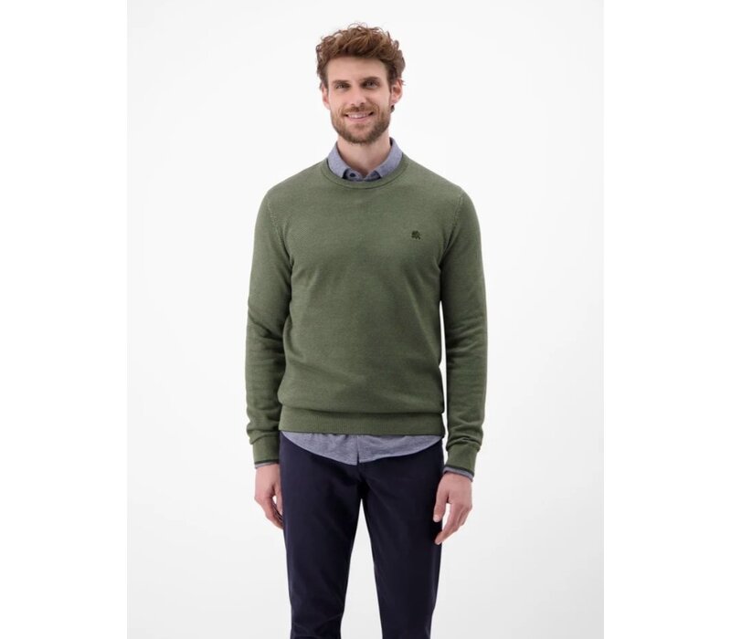 Lerros Ronde Hals Trui Nordic Olive