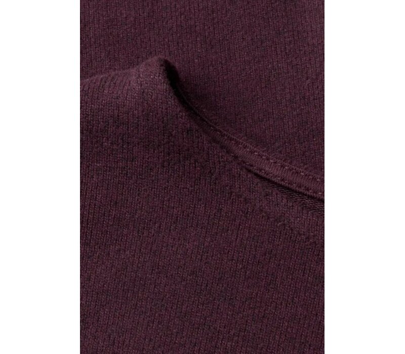 Street One Soft Shirt with Bottom Cuff Rustic Rouge Melange