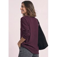 Street One Soft Shirt with Bottom Cuff Rustic Rouge Melange